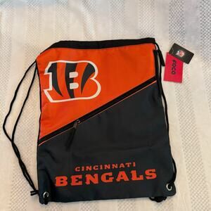 nwt nfl foco cincinnati bengals drawstring backpack